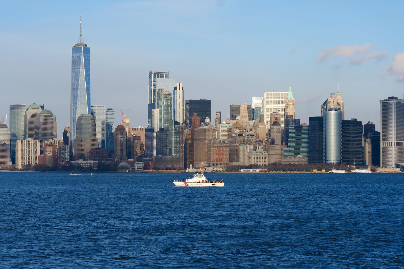 Lower Manhattan from the water